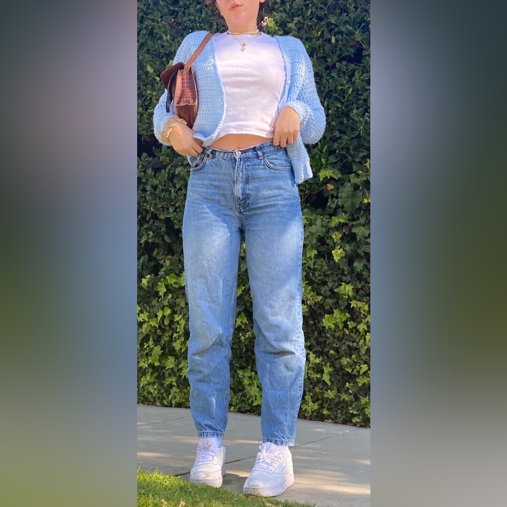Reformation Blue Straight Leg Jeans